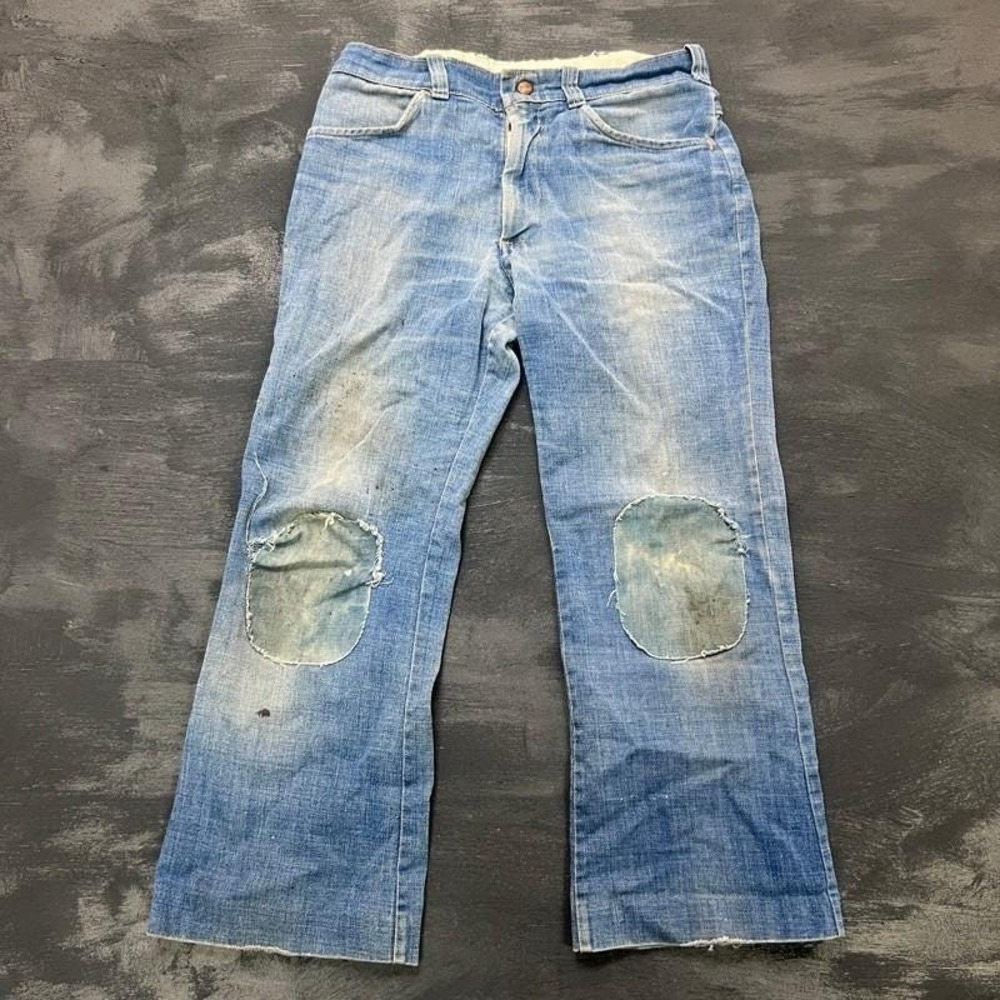 Vintage Buckeye Jeans 30x26 Blue 1960s Distressed Bootcut Western